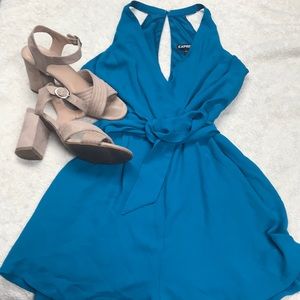 Express teal romper